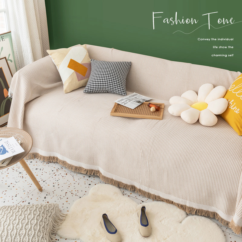 ソファカバーカバーフルカバー綿糸ユニバーサルソファブランケットカバータオル フルカバーソファ