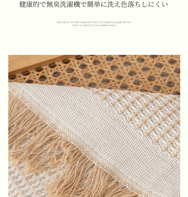 洗濯可能なソファカバーの取り外しシーン