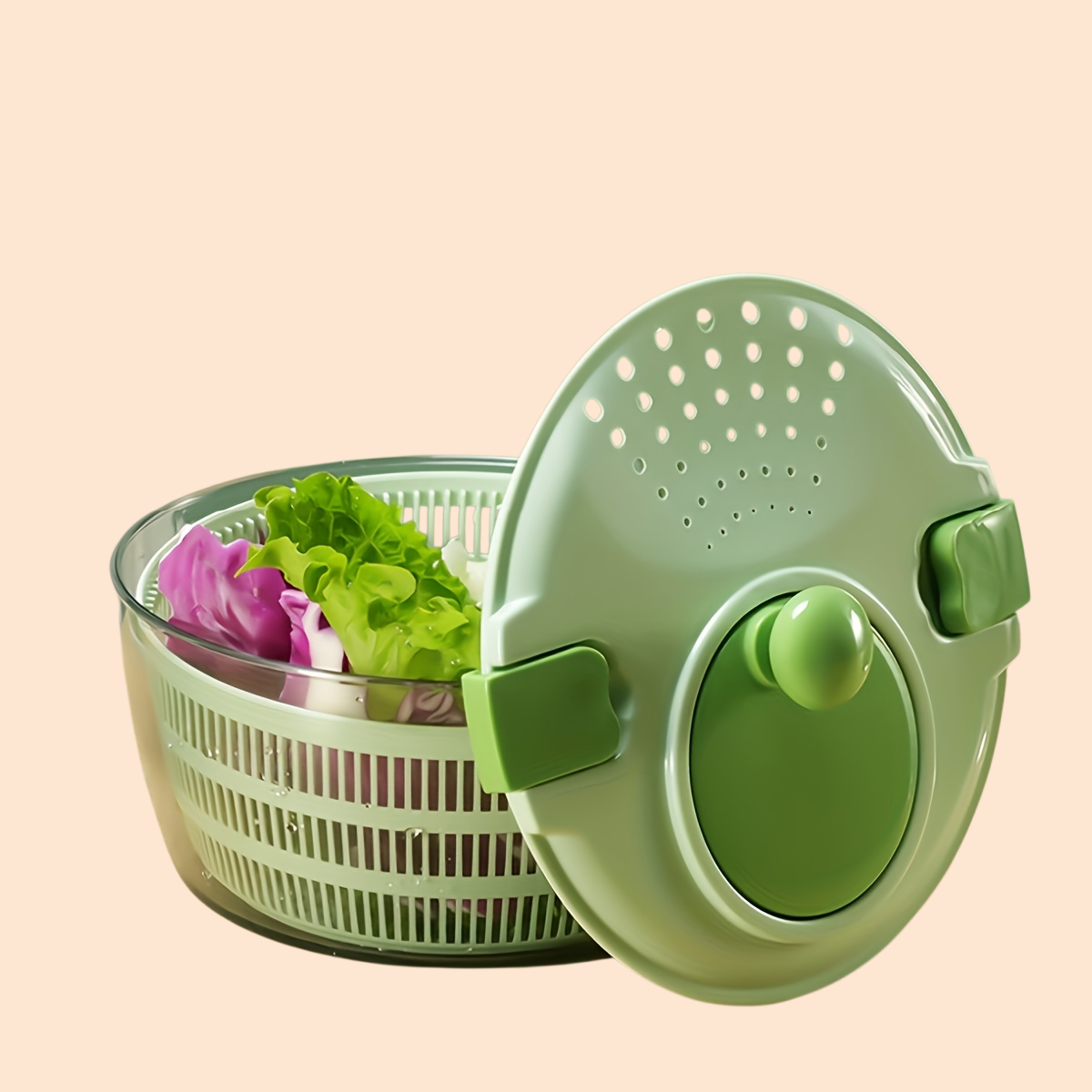 FDA乾燥機、プラスチックフィルターバスケット、野菜排水バスケット、果物と野菜の乾燥機、野菜洗浄機、サラダスピン乾燥機