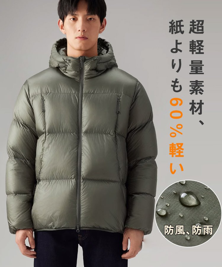 SKYPEOPLE超軽量防風ダウンジャケット