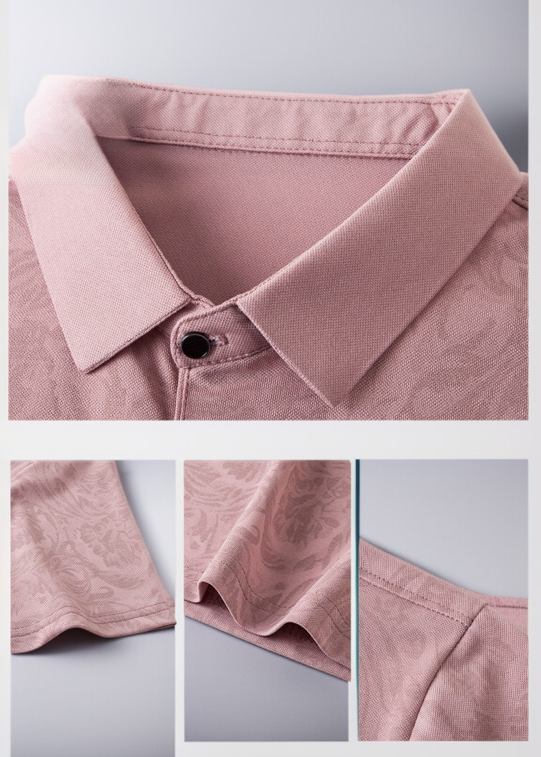 프린트 터틀넥 디자인 남성 티셔츠