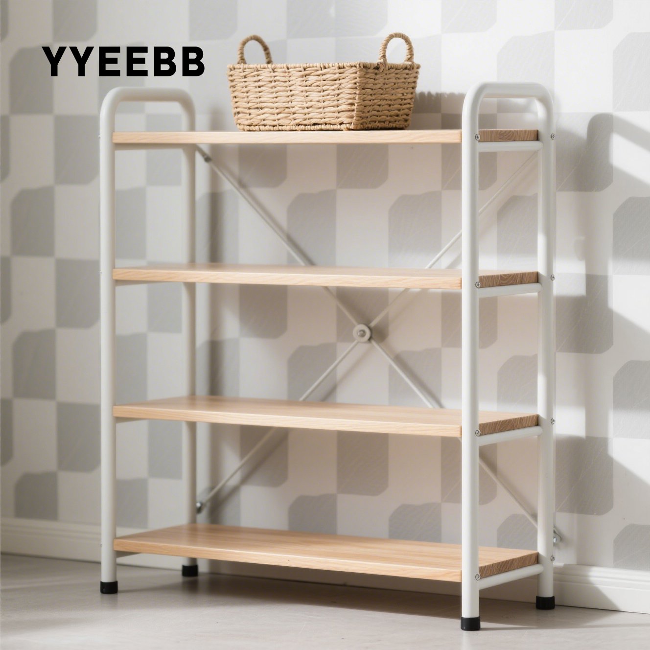 Praktyczny drewniany stojak na buty do domu