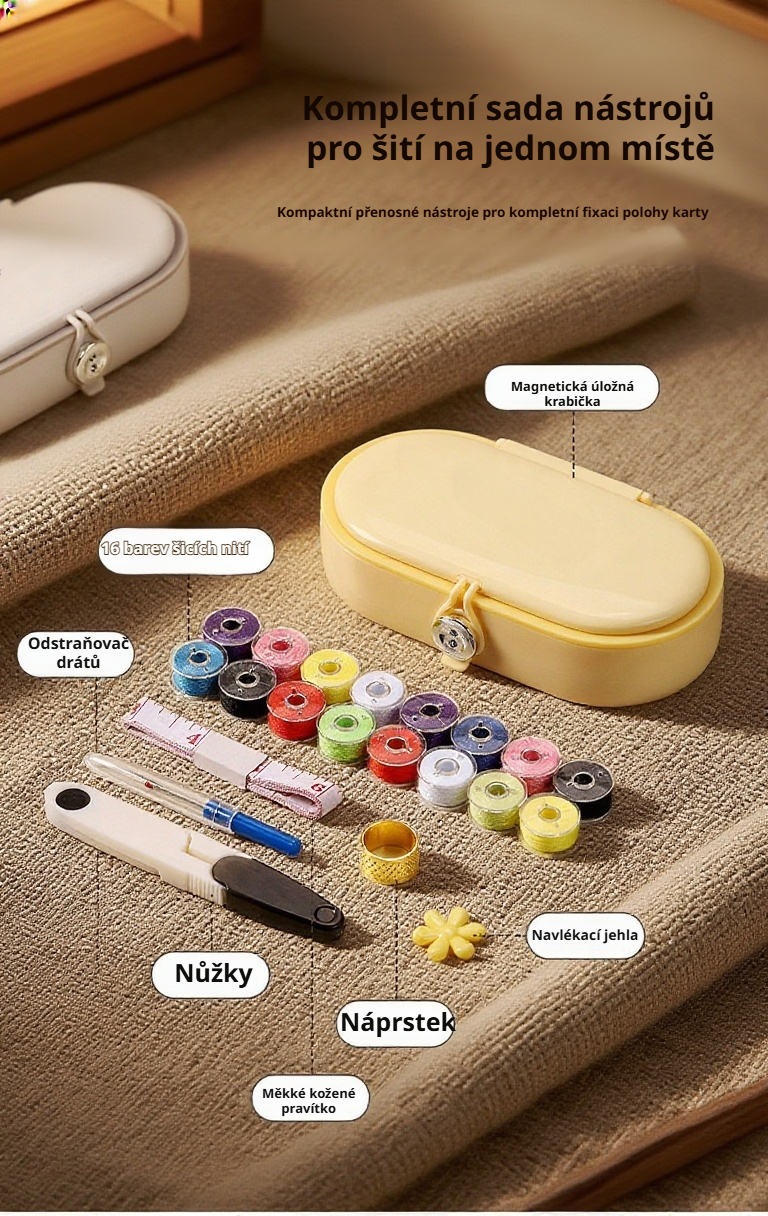 Detail magnetického boxu na jehly