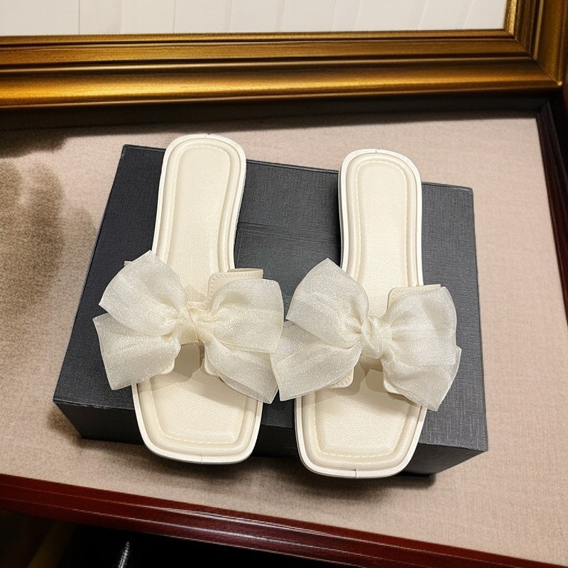 نعال نسائية للارتداء في الهواء الطلق في الصيف، نمط جديد، اتجاه الموضة، شبشب مسطح غير قابل للانزلاق