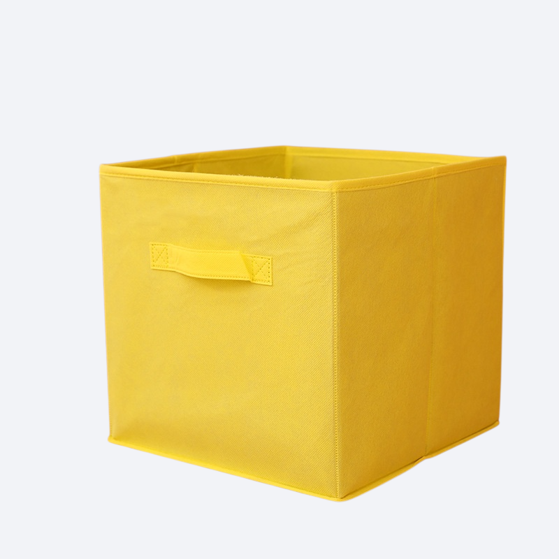 صندوق تخزين من القماش غير المنسوج قابل للطي بدون غطاء للاستخدام المنزلي