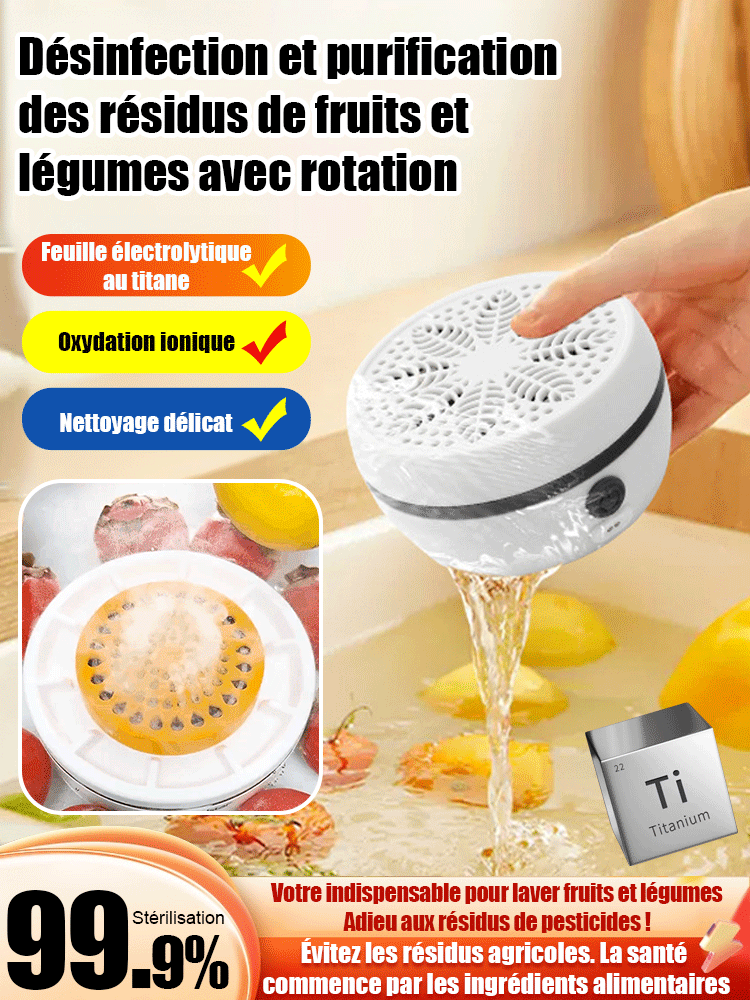 【Libérez vos mains】Machine automatique de lavage de légumes et fruits