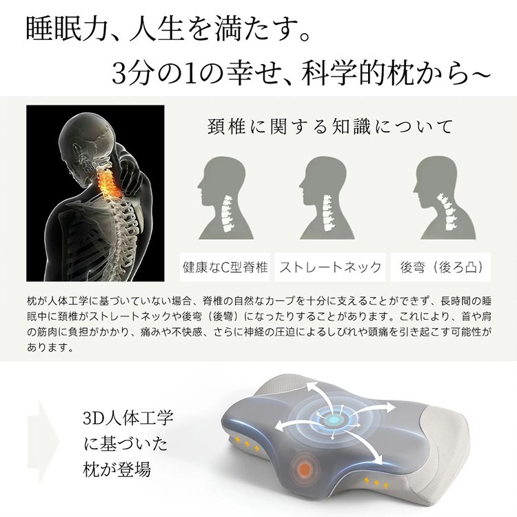 【2026年新発売】3D安眠枕