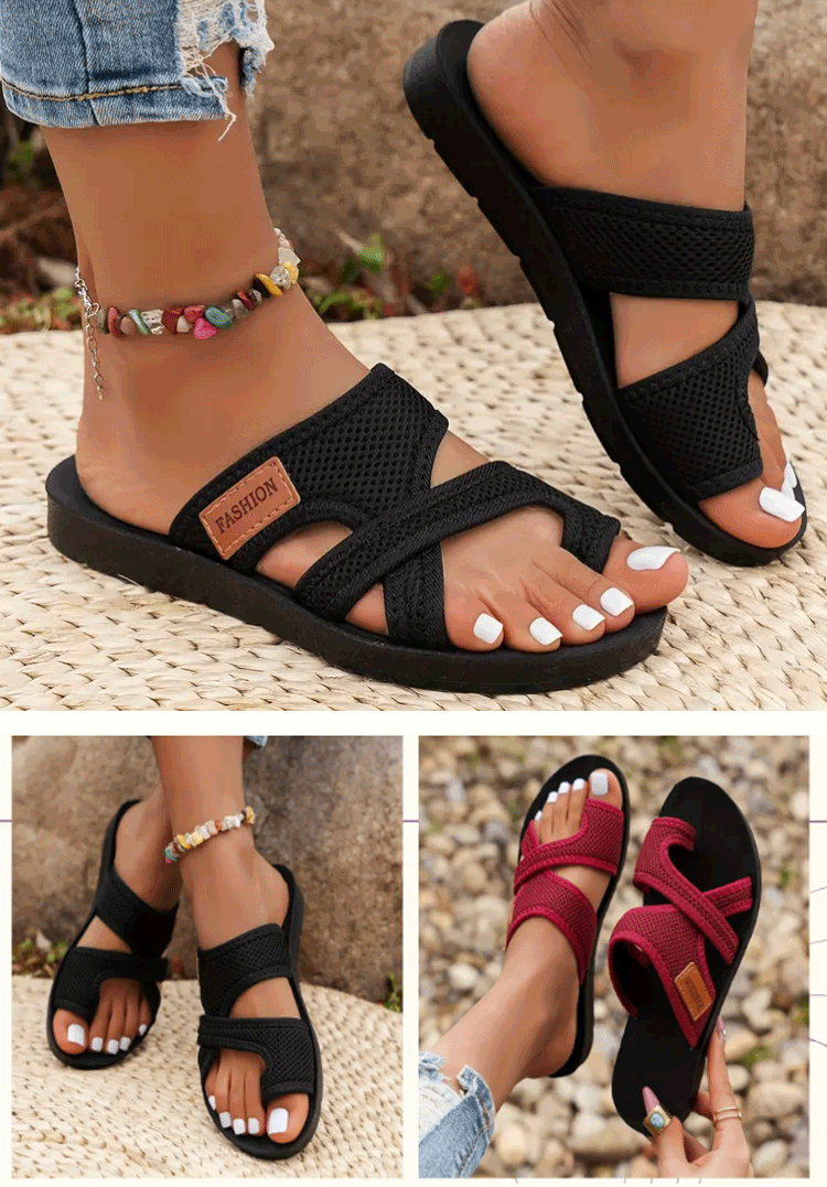 صندل شاطئ لتصحيح التقوس وإبهام القدم الأروح بمقاسات كبيرة