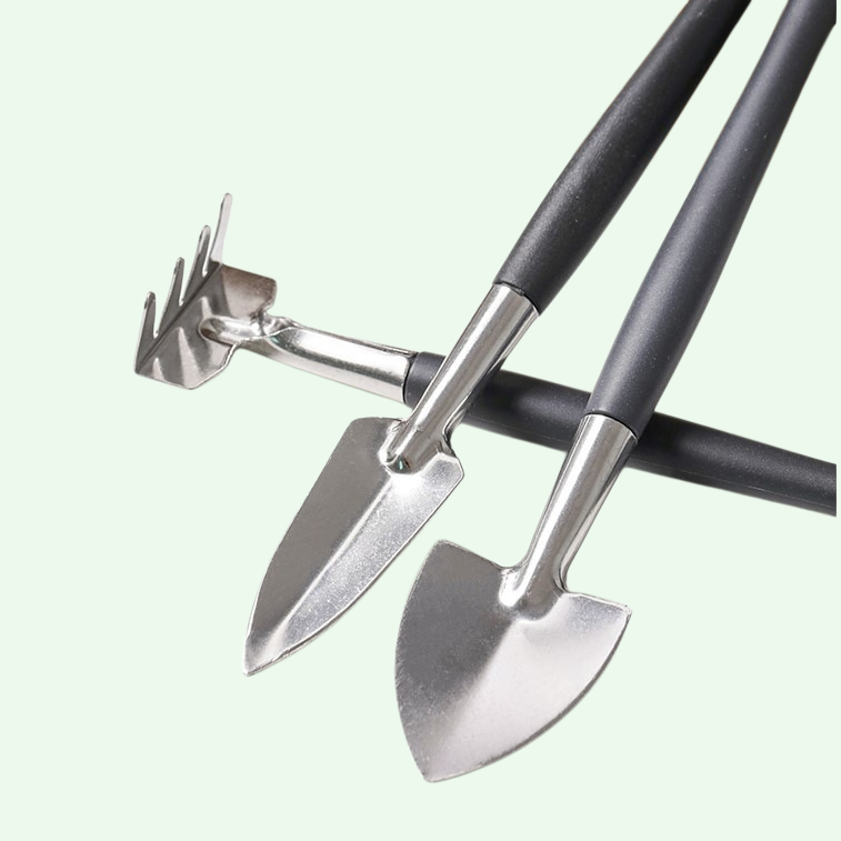 Mini Stainless Steel Gardening Tool Set for Potting and Landscaping