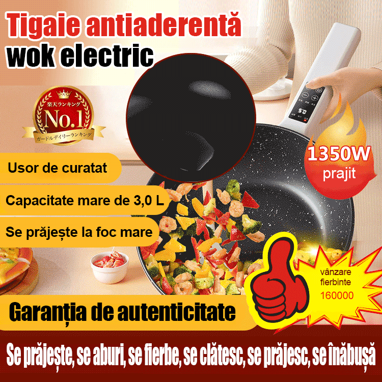 Tigaie electrică multifuncțională inteligentă all-in-one