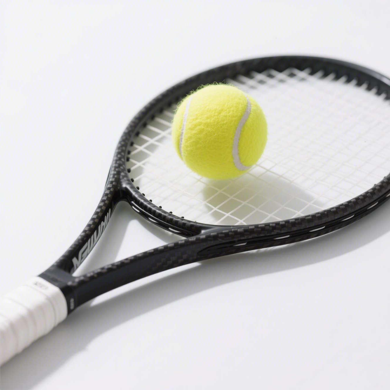 Tenisová raketa s dvěma míčky