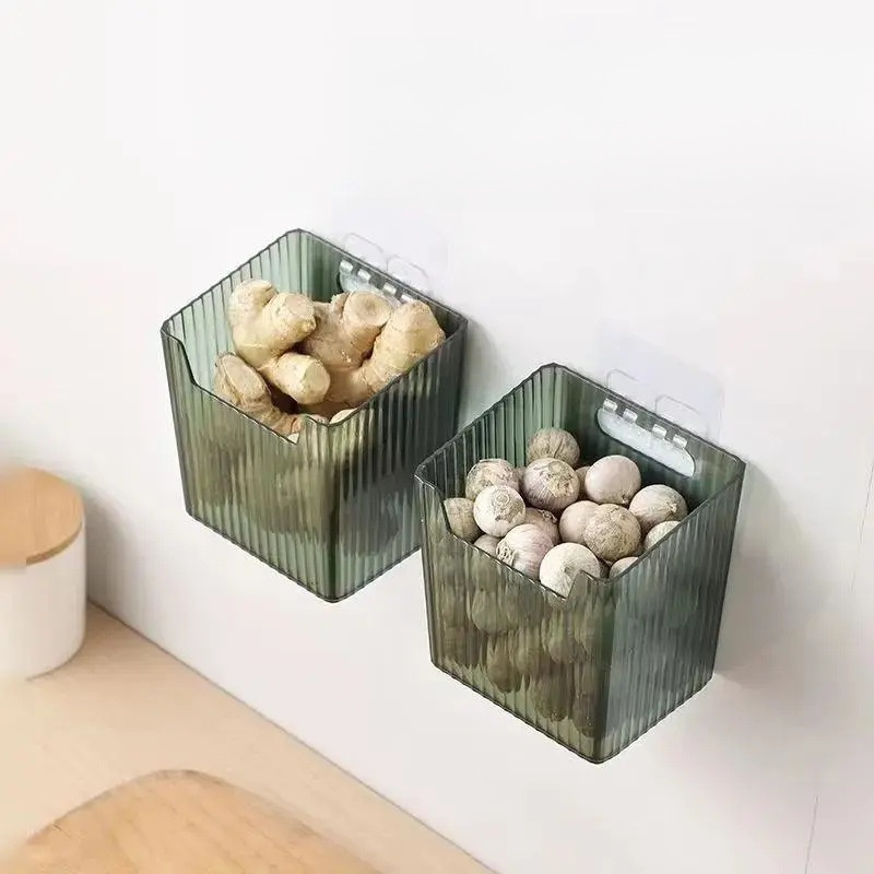 Wandmontierte Ingwer- und Knoblauch-Aufbewahrungsbox