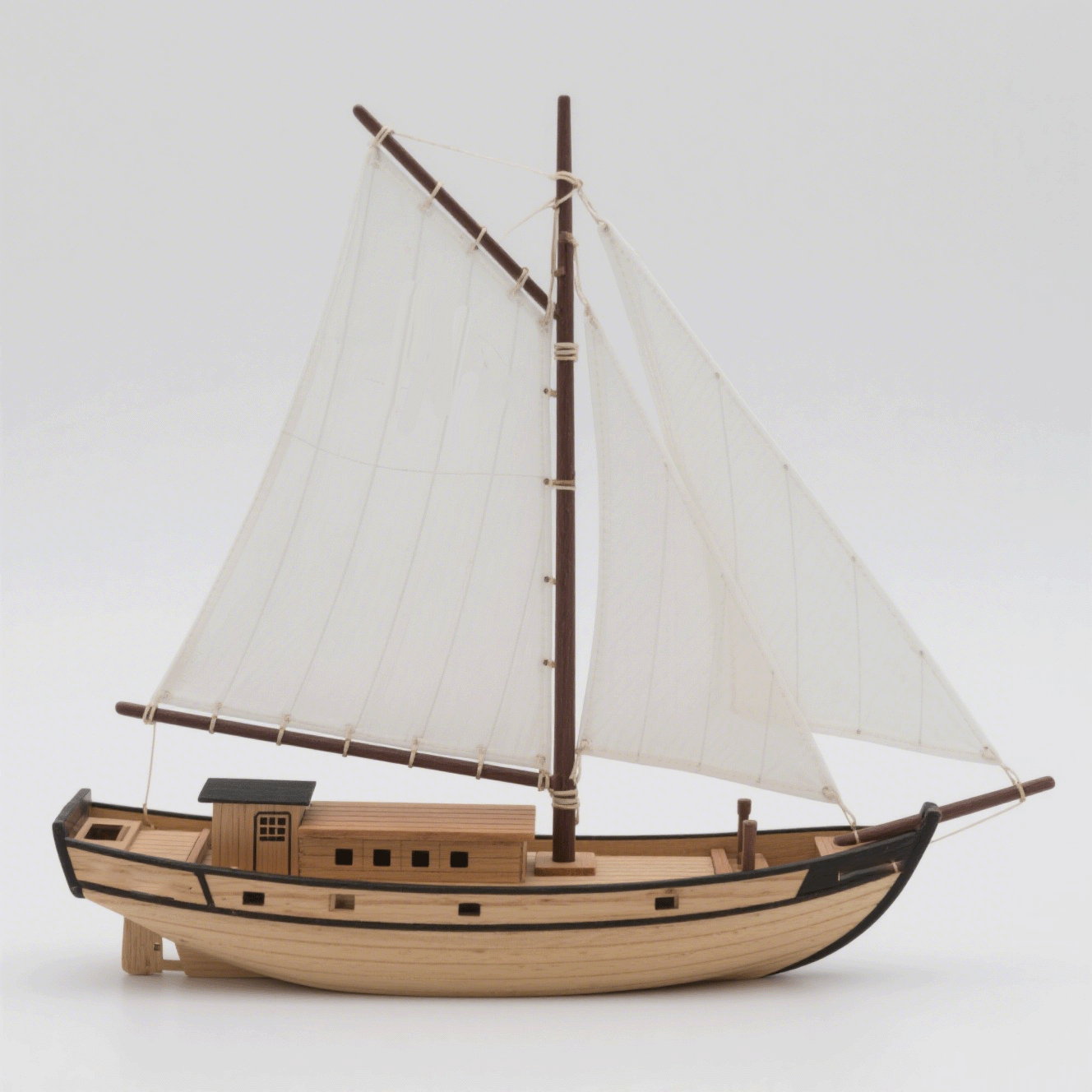Kiváló fa vitorlás modell