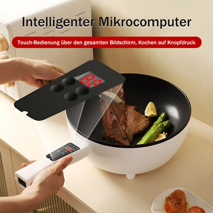 【Multifunktionaler intelligenter Elektro-Wok】Verbraucht nur einen Kilowatt pro Tag