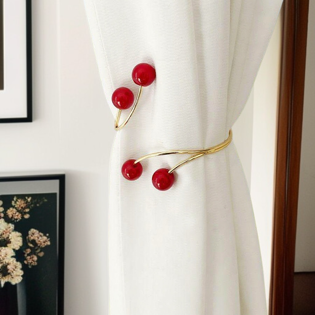 거실 소프트 장식 무펀치 커튼 끈