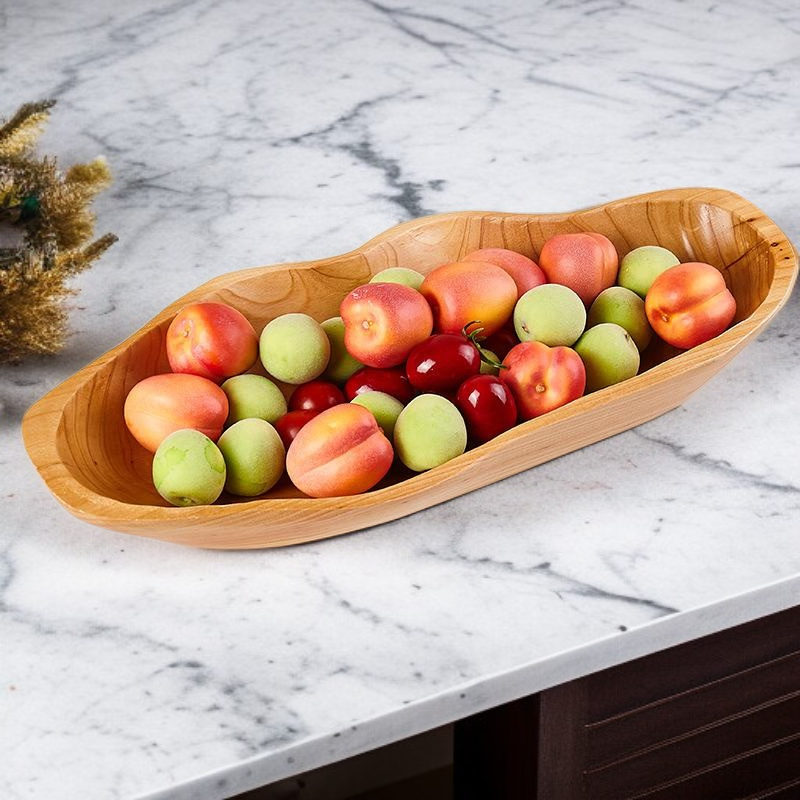 나무로 만든 불규칙 과일 쟁반