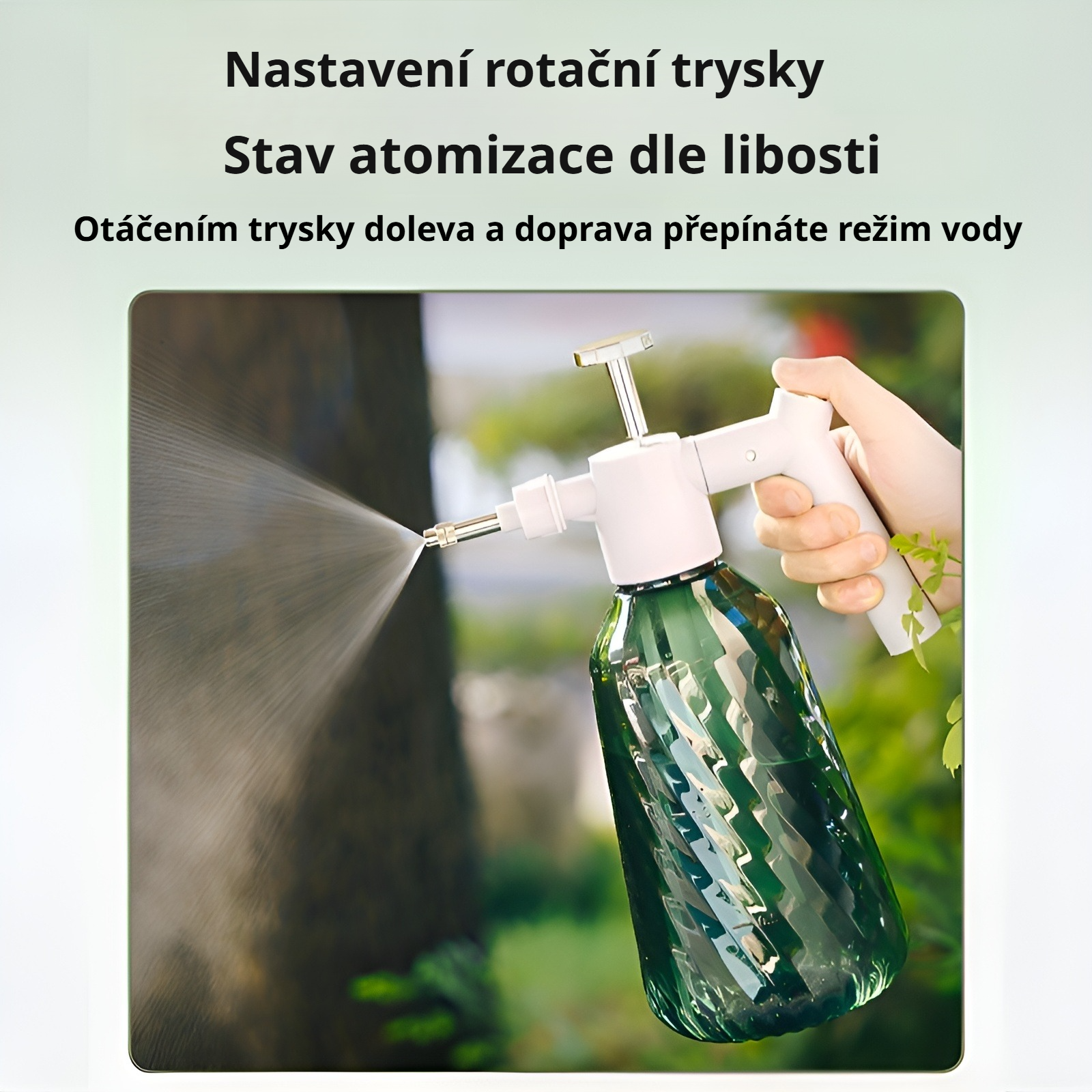 Tlakový postřikovač na zalévání a dezinfekci domácnosti