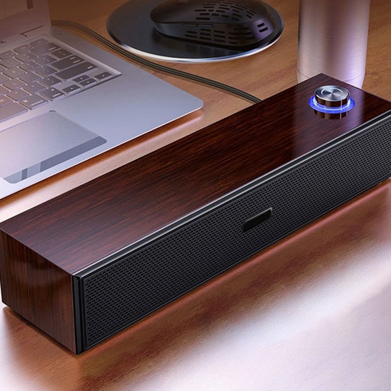 有線Bluetooth木目調スピーカー