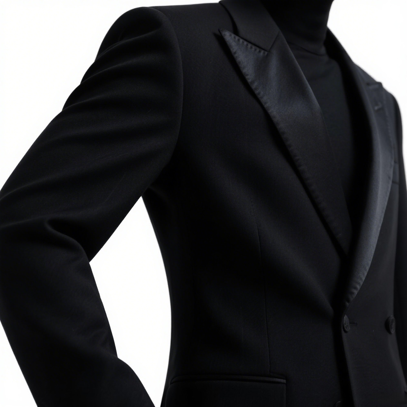 しわになりにくいスーツジャケット正面画像