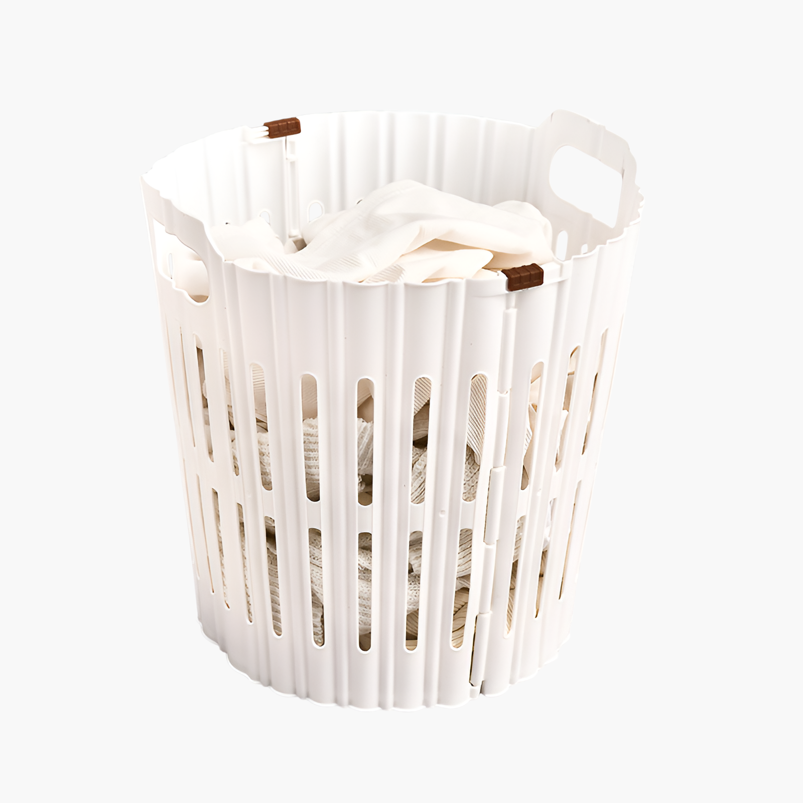 Household folding laundry basket