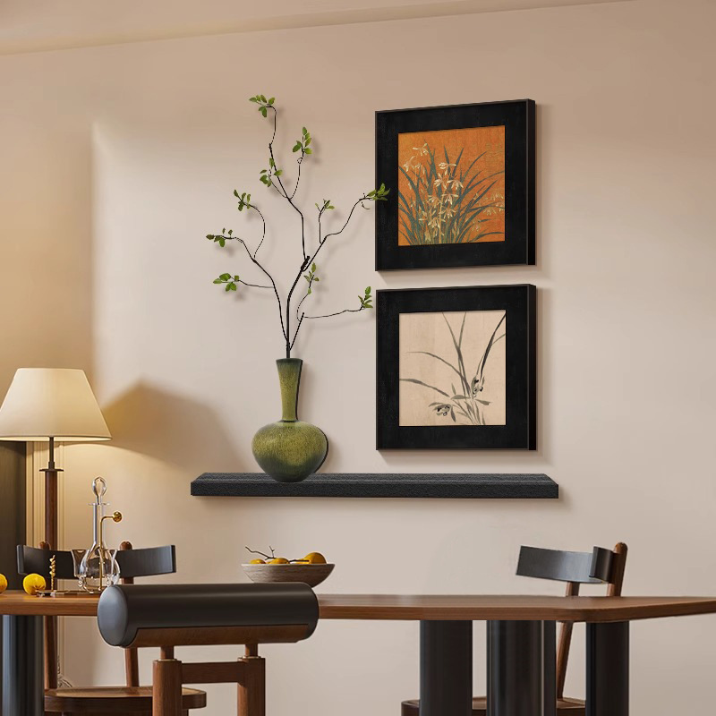 Medieval style restaurant art entrance corridor aisle hanging painting retro background wall mural