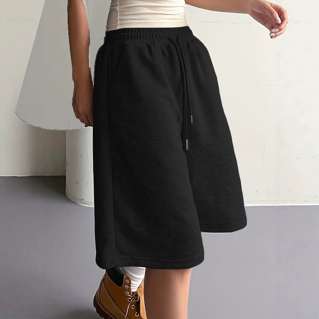 여하 와이드 일자 빅사이즈 겉옷 빅팬츠 와이드 트레이닝 반바지 캐주얼 5부 반바지