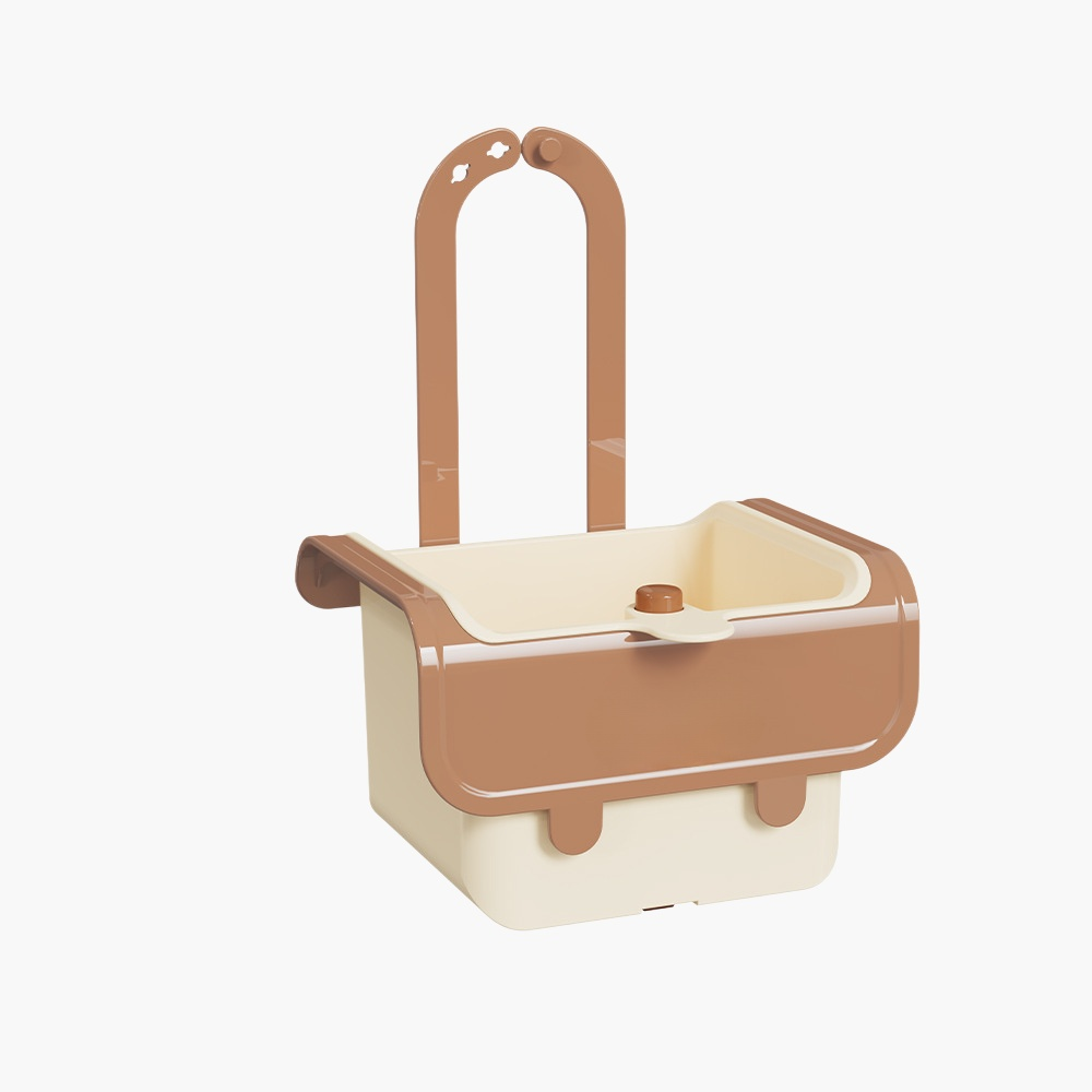 Kitchen sink hanging drain basket