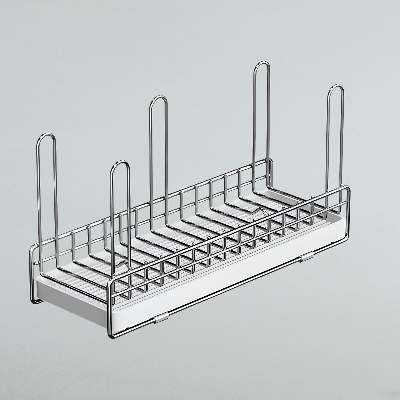 304ステンレススチールカップラックキッチンラックデスクトップ高価値テーブルサイド吊り下げティーカップ収納ラック排水ラック