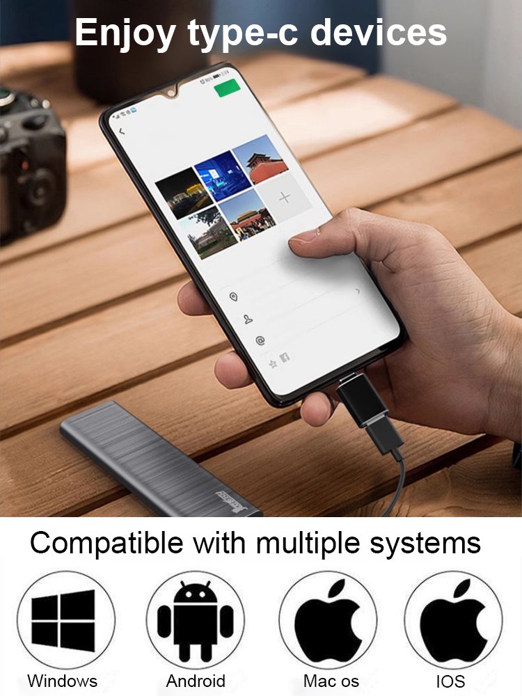 16t extremely thin large capacity mini portable ssd