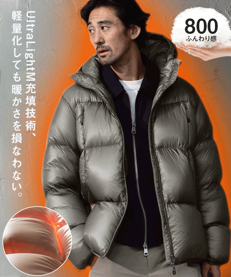 SKYPEOPLE超軽量防風ダウンジャケット