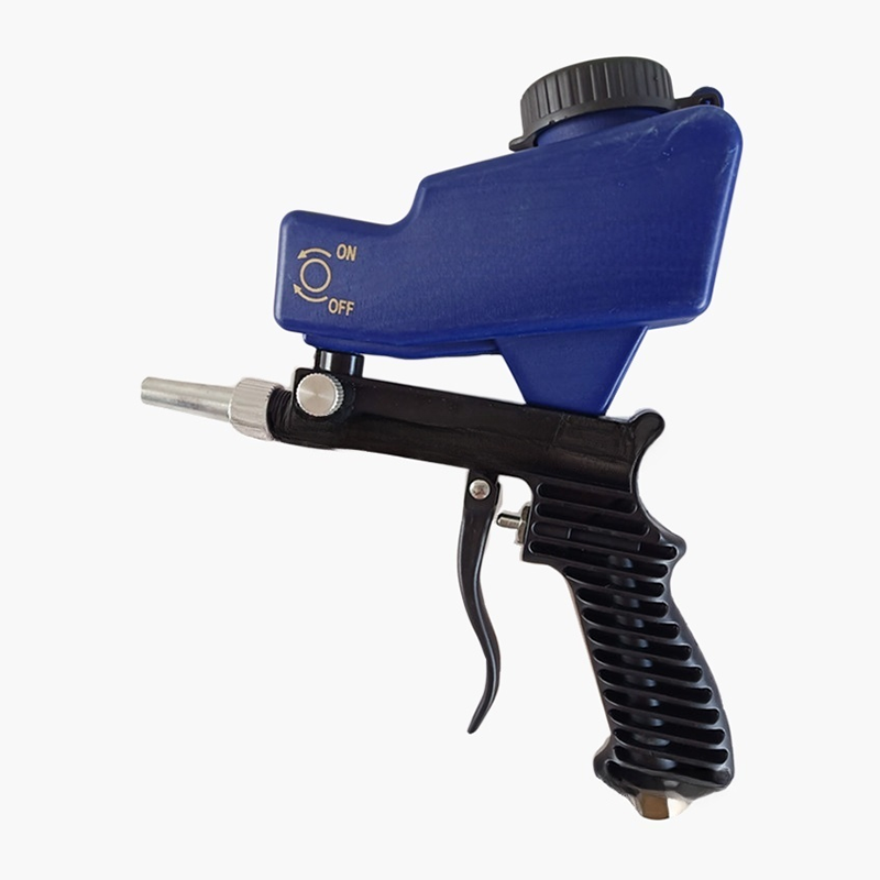 Pneumatic sandblasting gun