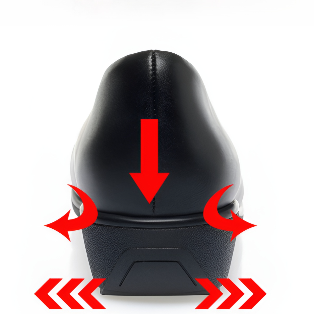 السيدات أحذية جلدية لينة مع مشبك