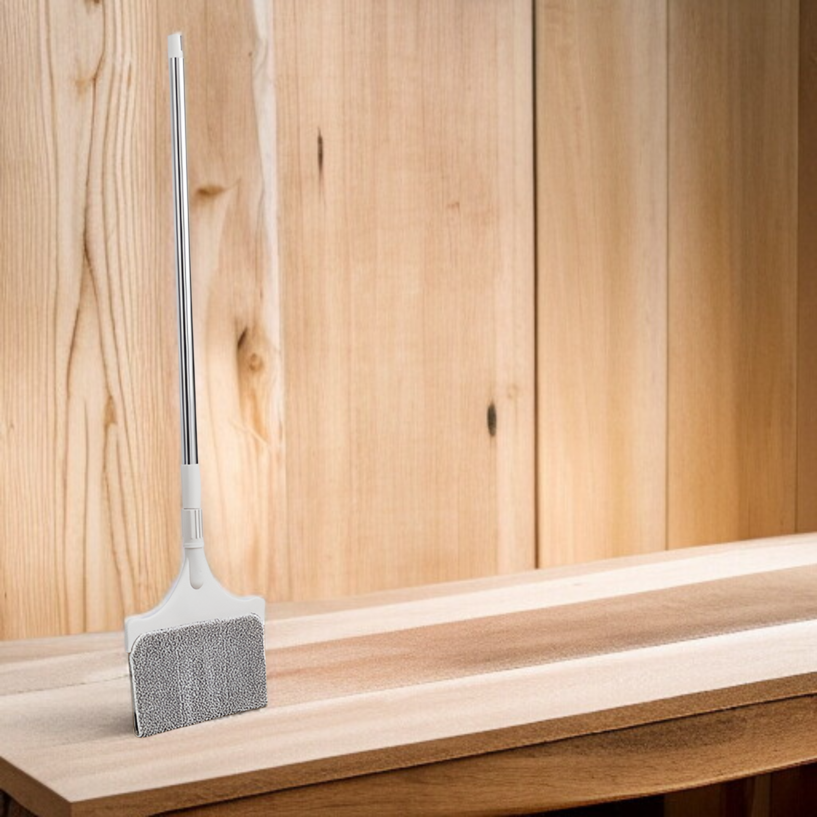 レイジーモップ伸縮式ツーインワンモップ家庭用ガラス掃除窓掃除ブラシ天井モップ両面モップ