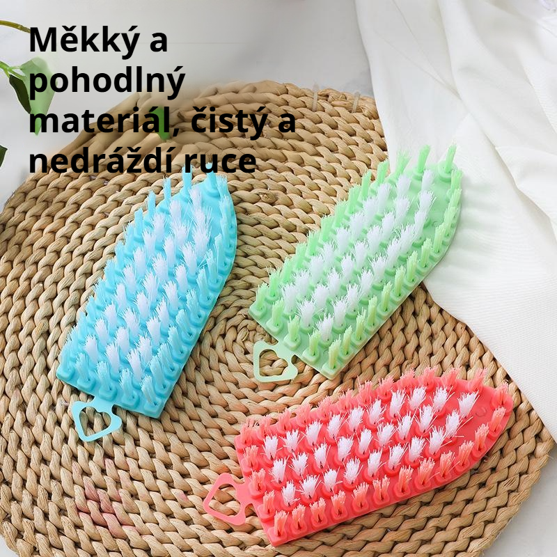 Ohebný kartáč na rohy, kartáč na čištění ovoce a zeleniny