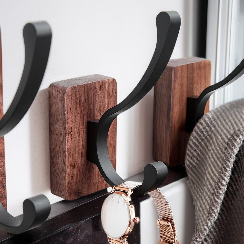 Black walnut coat hook