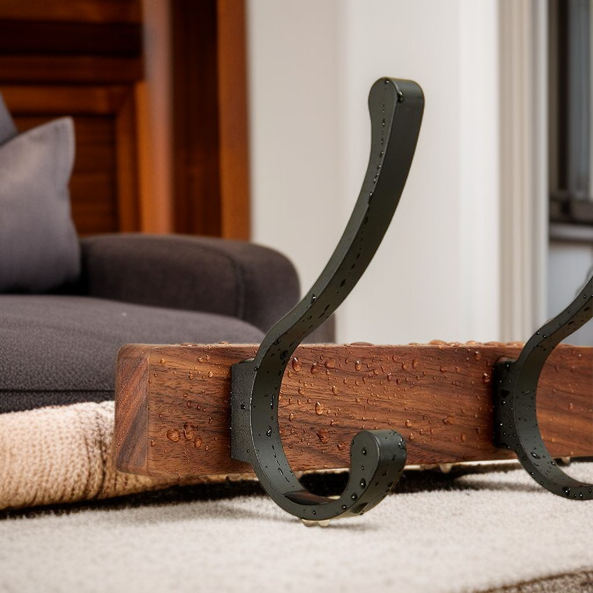 Black walnut coat hook