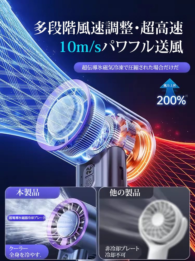 半導体冷却ハンディファン