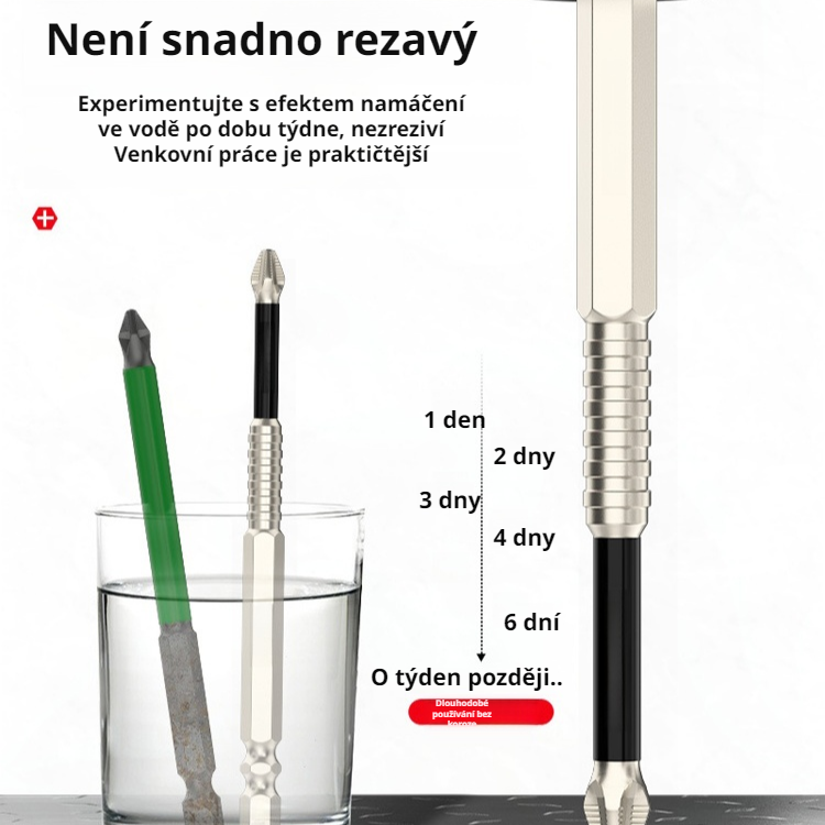 Sada protiskluzových bitů s vysokou tvrdostí