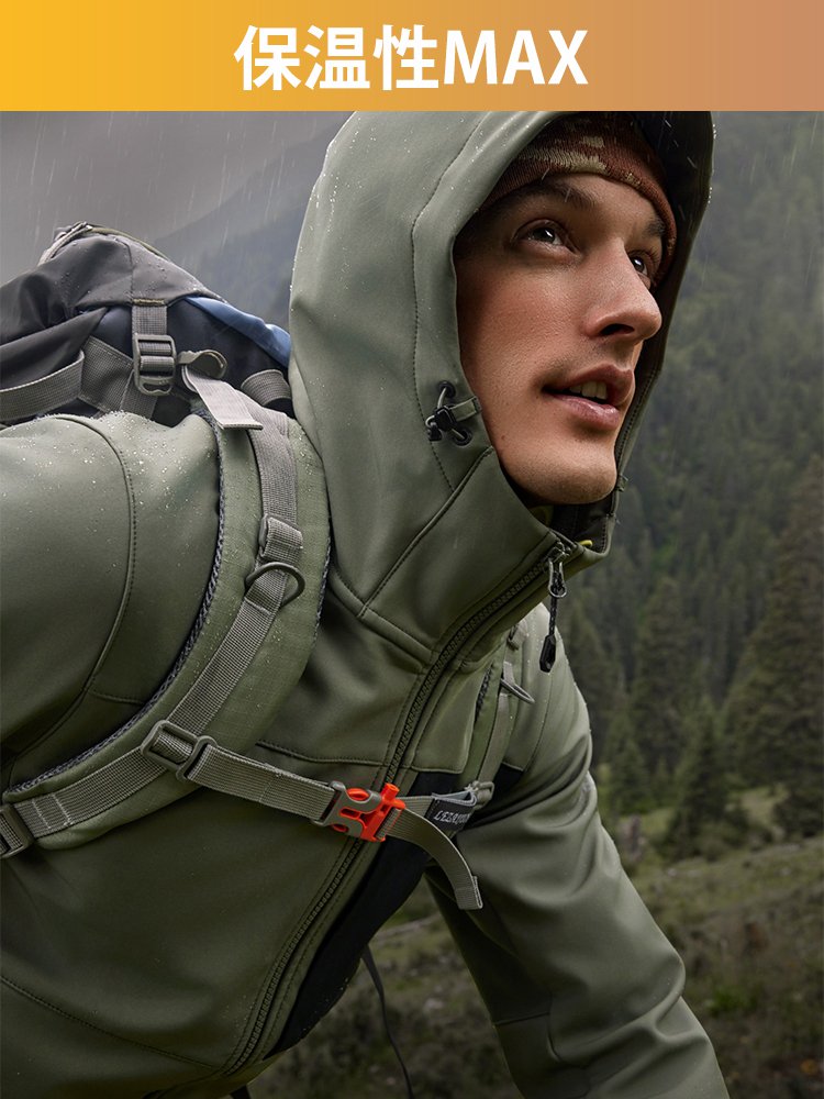 多ポケット裏起毛マウンテンパーカー