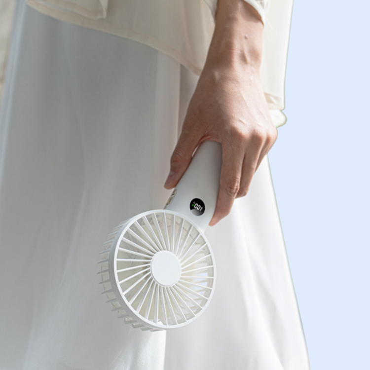 JP手持小風扇手提電風扇數顯戶外風扇