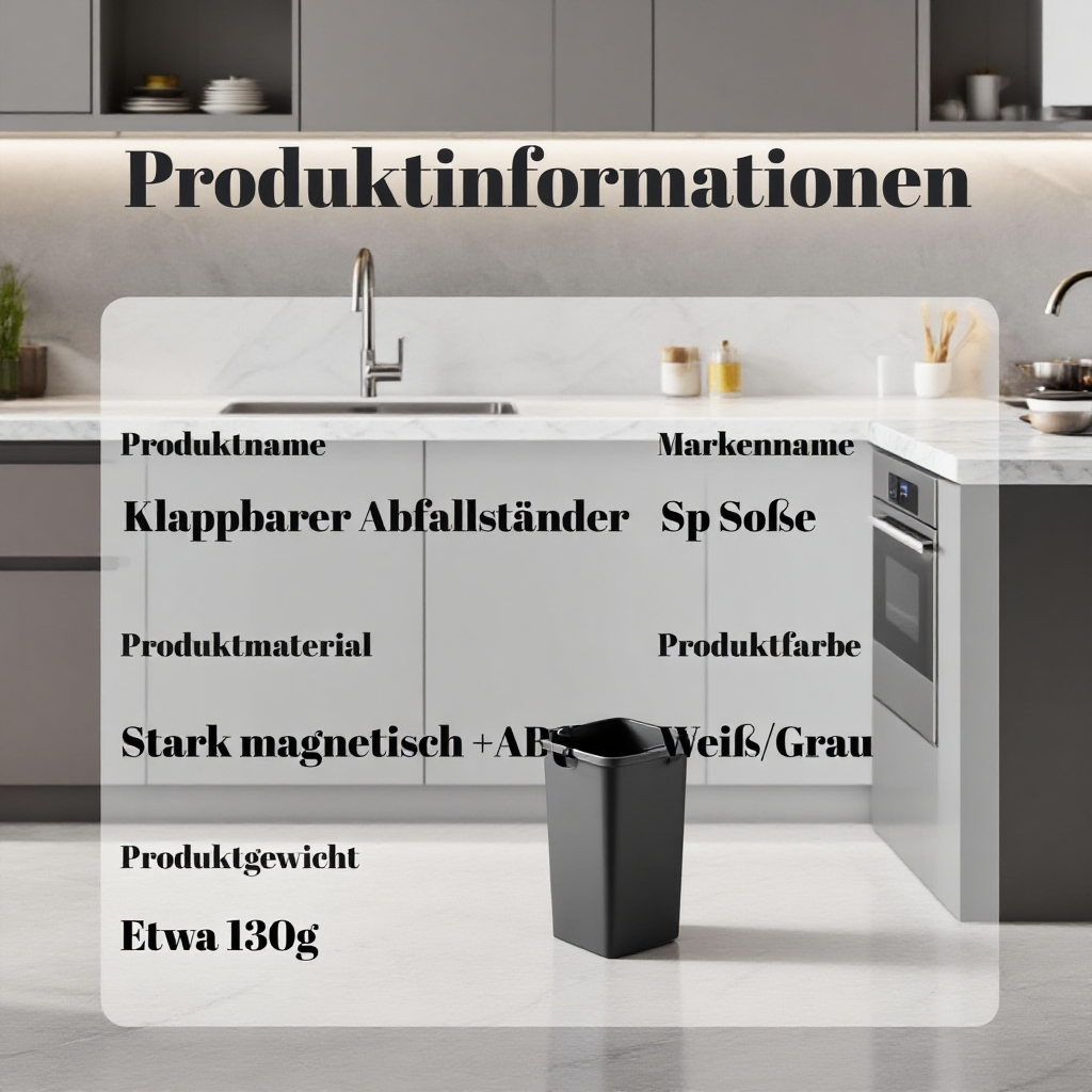 Faltbarer Trash Rack für Bad und Küchenschrank