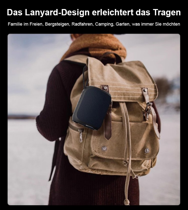 Audio-Genuss tragbarer Bluetooth-Lautsprecher