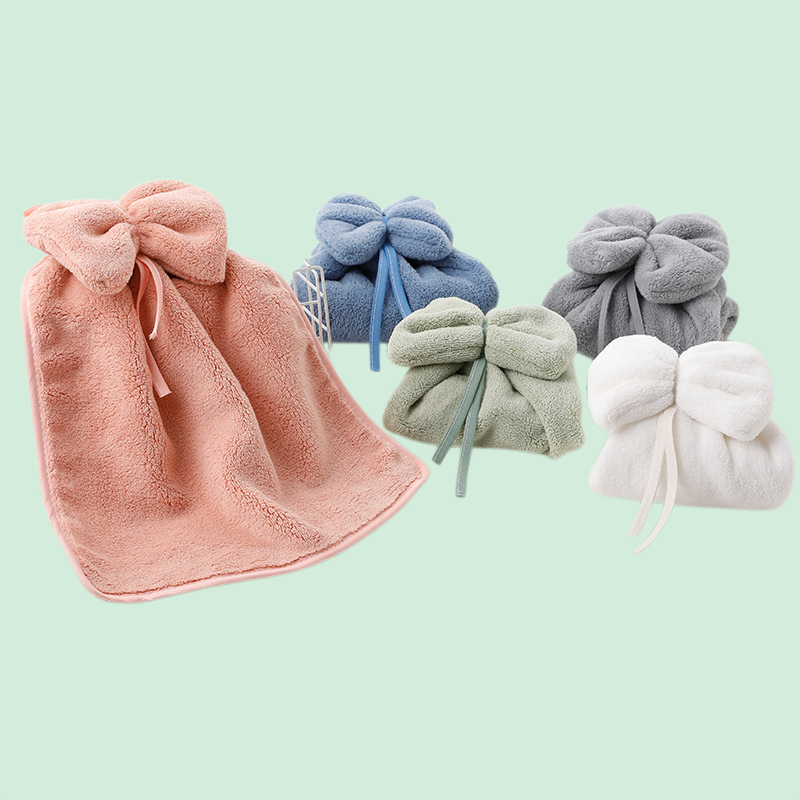 Coral Fleece Handtuch kann aufgehängt werden süß saugfähig schnelltrocknend