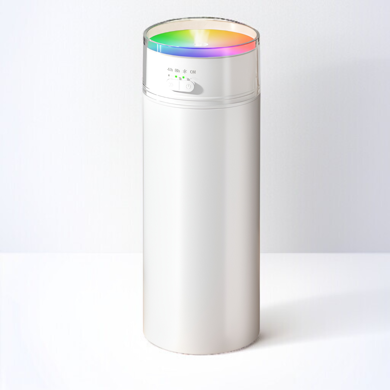 加湿器 卓上 小型 500ml大容量 アロマ対応 1800mAh大容量バッテリー ナノミスト加湿器 7色LEDライト付き 静音操作で空気燃焼防止 自動停止機能 お手入れ簡単 省エネ 乾燥/花粉症対策 