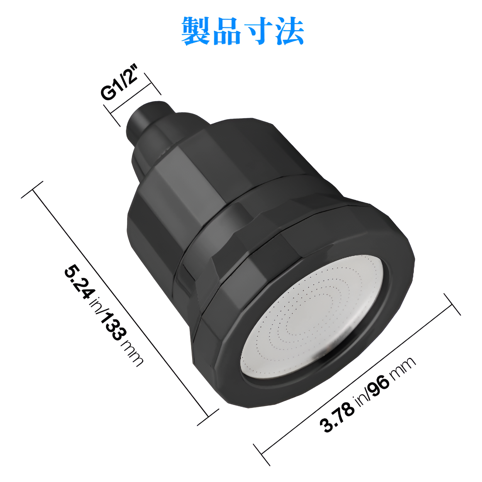 ブースターシャワーヘッドシャワーヘッド ソフトウォーターシャワーヘッド トップスプレーシャワーヘッド清浄機 フィルター付きブースターシャワー