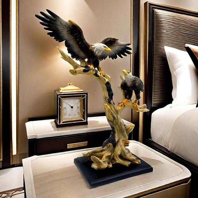 고급 수지로 만든 16.3인치 독수리 동상