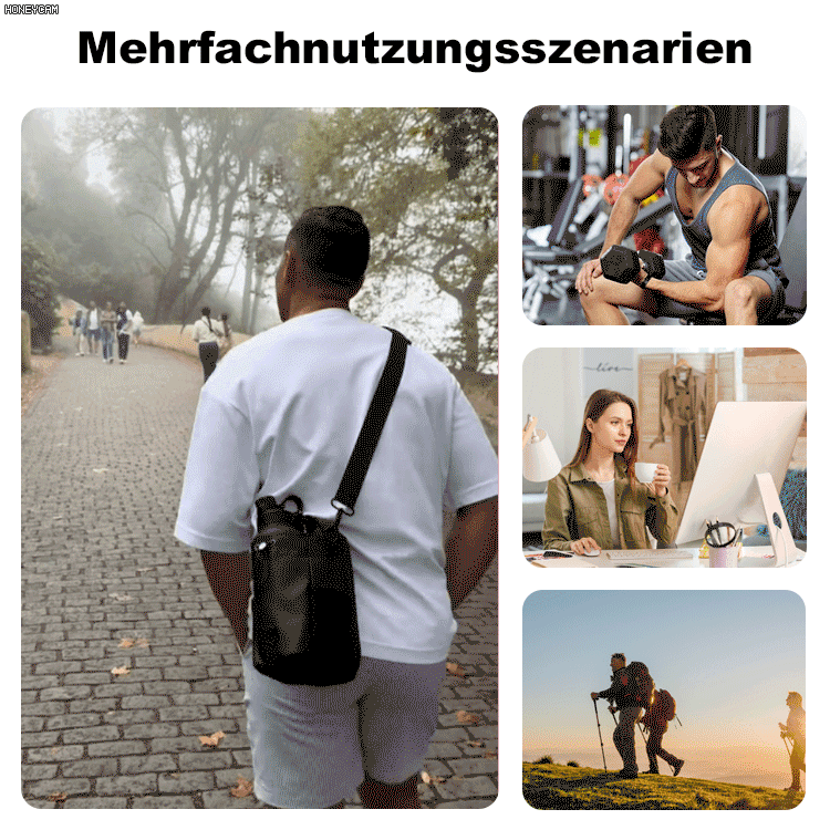 Magnetische Fitness-Wasserbechertasche mit großem Fassungsvermögen