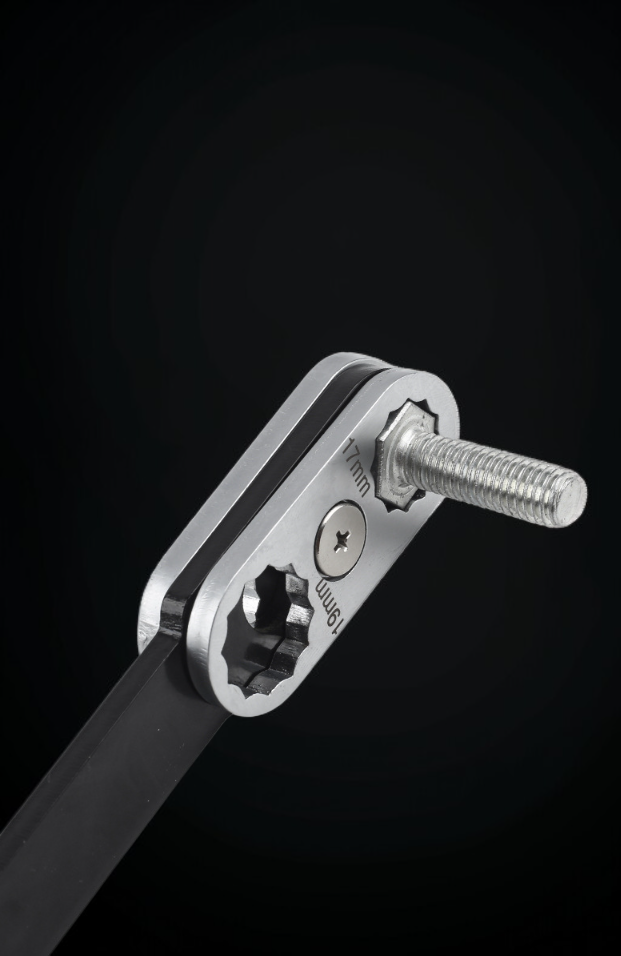 Adjustable multi-function wrench for various nut sizes