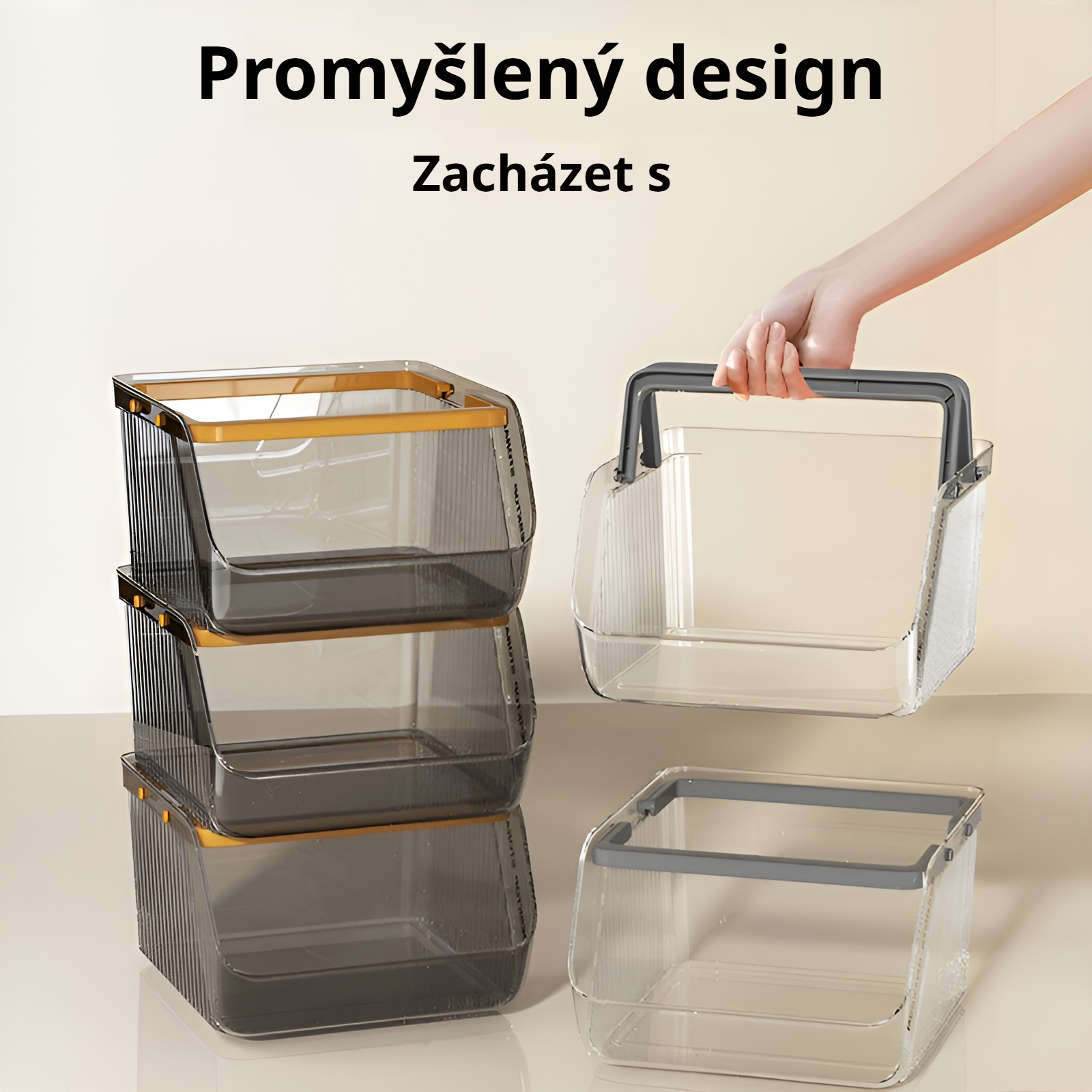 Odolný akrylový materiál zásuvkového organizéru