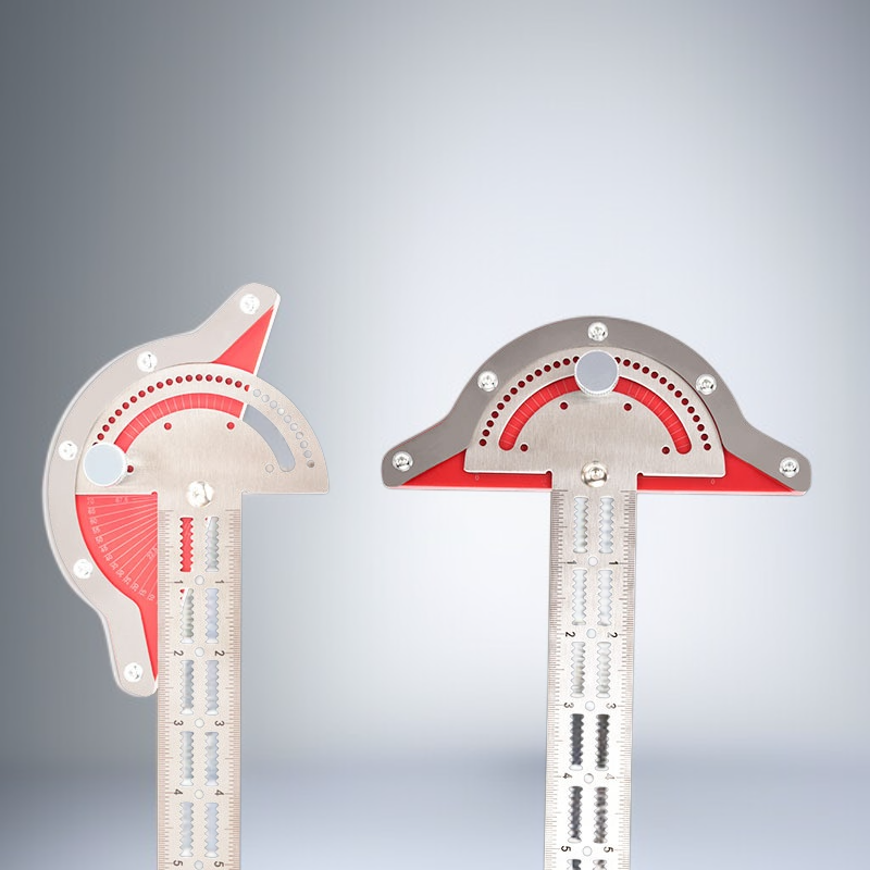 Multifunktionales Holzarbeits-Winkelmaß Messwerkzeug Nahaufnahme